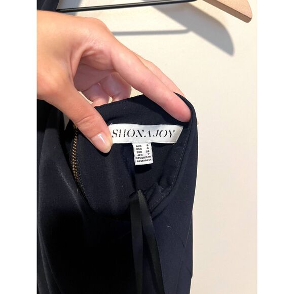 Shona Joy Core Knot Halter Midi Dress In Navy Blue Women's Size 4 - Picture 11 of 12